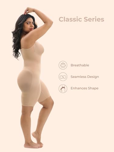 Image of UNDERNEAT Classic Series Strapless Butt Lifting Bodysuit Shapewear | With Anti-Slip Grip | Tummy and Thigh Shaping Control | Seamless Fit With Detachable Straps