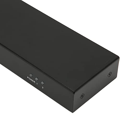 Divisor DVI de 2 Portas, Duplicador de Distribuição de Monitores Duplos de Sinal Sem Perdas Divisor