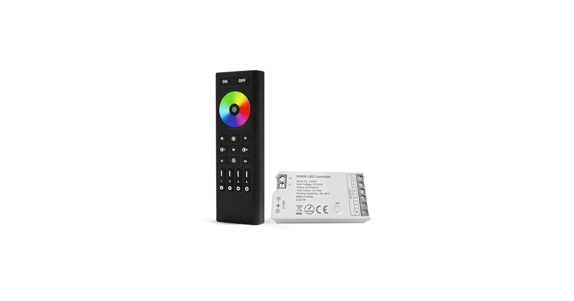 Amazon.com: GIDERWEL RGBW LED Controller with 4 Zones Remote