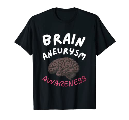Brain Aneurysm Awareness Burgundy Ribbon Aneurysm Survivor Maglietta