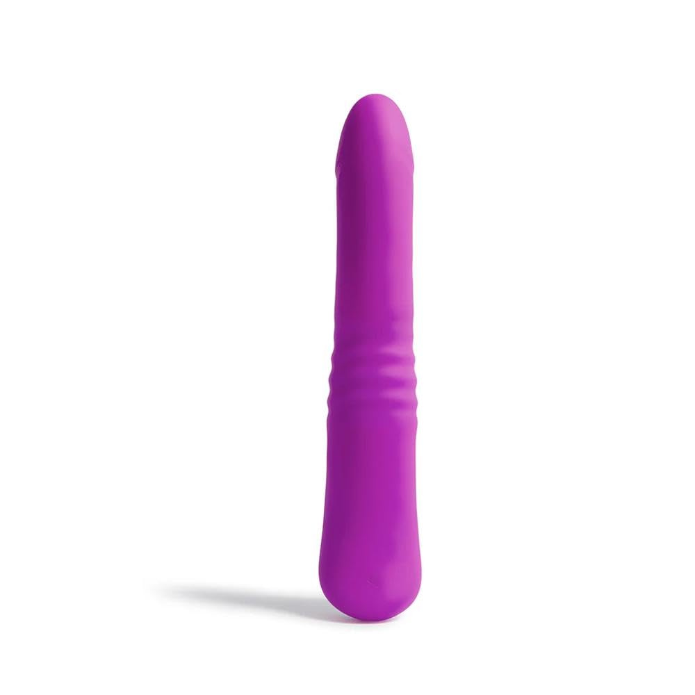 Platanomelón - Vibrador Conejito Efecto Calor con 3 Intensidades y 6 Patrones, Extensible y Recargable - Morgan Lila
