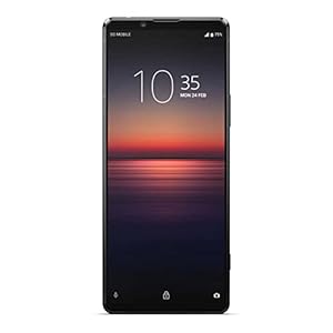 Sony Xperia 1 II - 6.5 Inch 21:9 CinemaWide 4K HDR OLED Display - Triple Lens Camera - 3.5 mm Audio Jack - Android 10 SIM Free - 8 GB RAM - 256 GB Storage - with IP65/68 Rating - Single Sim, Black