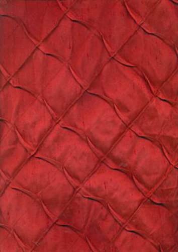 Silk Dupioni Paprika Chocholate Pintuck Tela seda