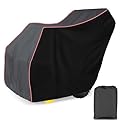XYZCTEM Premium Snow Blower Cover Waterproof Outdoor 300D Oxford Fabric, Universal Fit Snow Thrower Cover, Covers for Snow Blower Against Water, UV, Wind, Outdoor Protection (Black&Grey)