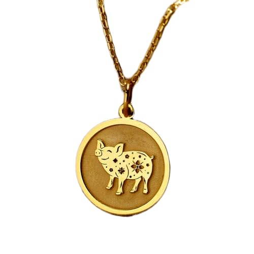 Collier cochon argent plaqué or pour sublimer vos tenues d'été