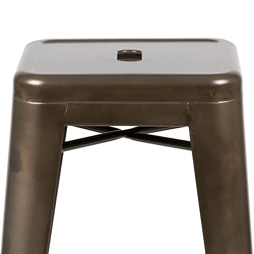 Flash Furniture Lily 30" High Metal Indoor Bar Stool in Gun Metal Gray - Stackable Set of 4 - Image 7