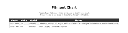 Front Parking Light Bulb Socket Compatible With Ford Explorer 2002 2001 2000 1999 1998 1997 1996 1995 P-2579497