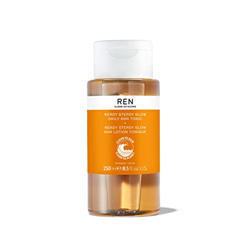 Ren Hakuryuu Costumes - REN Clean Skincare Glow Tonic - Daily Facial Brightening - Exfoliate, Hydrate