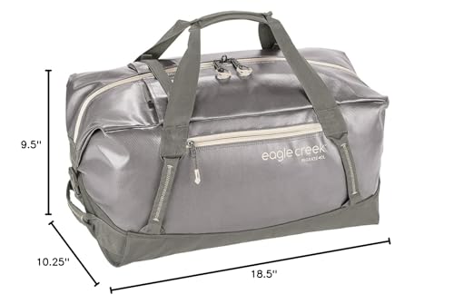 Eagle Creek Migrate 40L Travel Backpack Duffle Bag with Tuck-Away Backpack Straps, Full-Access Wide Mouth Opening & Seamless Bottom Bathtub Construction, River Rock3