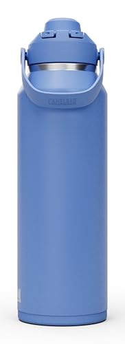 Image of CamelBak Thrive Chug Insulated Stainless Steel Water Bottle, Cold Retention with High Flow Lid for Everyday Hydration and Active Use, 40oz, Sky Blue