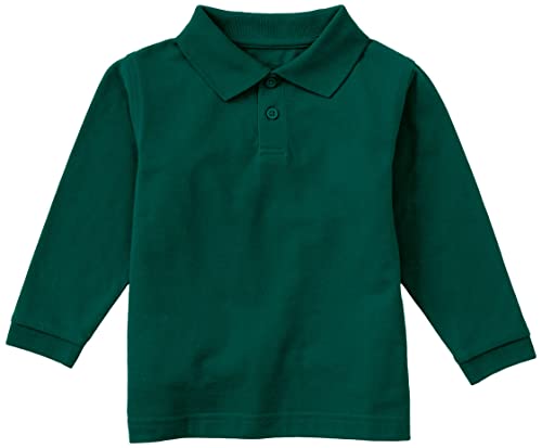 Image of Classroom School Uniforms Toddler Long Sleeve Pique Polo CR835D