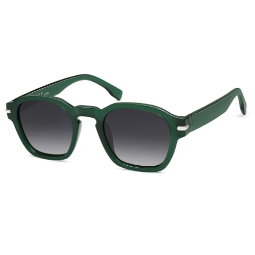Image of SOJOS Retro Square Polarized Sunglasses Men Trendy Womens SJ2382 | Vintage UV400 90s Sun Glasses Outfit Driving