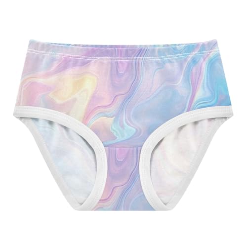 Toddler Underwear Floral 2t Cotton Cute Panties Girl Animal Briefs Undies Kids Beautiful Pastel Rainbow Liquid