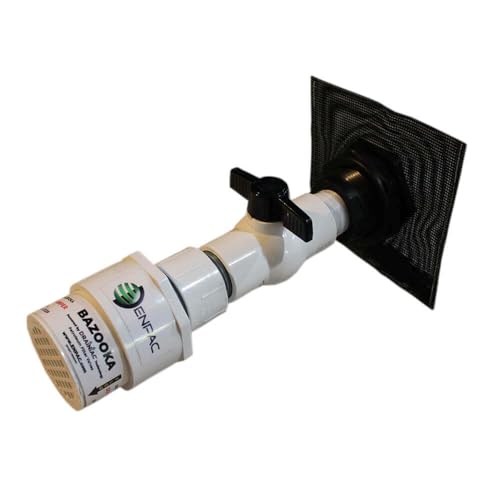 Enpac BAZOOKA Passive Oil Filter for Spill Containment Berms, Complete Install Kit, White, Maintenance Free, Automatic Shut Off, Allows Water to Pass