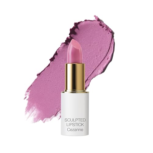 Ogee Full Bloom Sculpted Lipstick (Cezanne - Cool Pink) - Long Lasting Organic Lipstick with Jojoba Oil & Micro Hyaluronic Acid - 70% Organic Ingredients & Made in USA