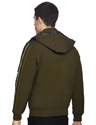 Image of Qube By Fort Collins Men's Heavy Winter Bomber Jacket - Insulated, Warm & Stylish Cold Weather Outerwear
