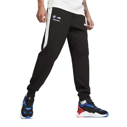PUMA Men's Standard BMW M Motorsport T7 Sweatpants, Black-ss24, L
