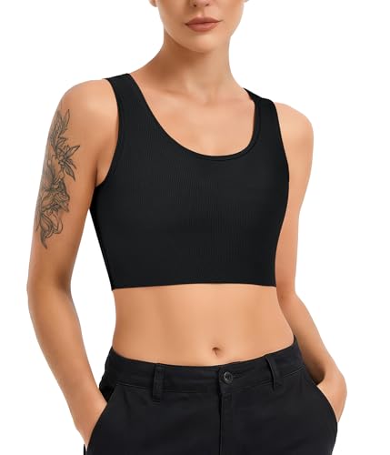 Nebility Chest Binder for Women Transgender Ftm Tomboy Tops Ribbed Breathable Binder Bra Tank Tops Corset Bustiers