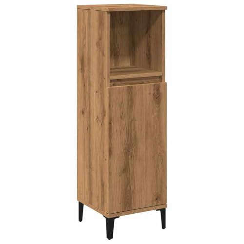 vidaXL Badschrank Artisan-Eiche 30x30x100 cm Holzwerkstoff,...