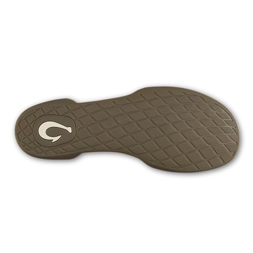 Image of OluKai Moloa Hulu Men's Wool-Blend Slippers, Soft & Heathered Knit Slip On Shoes, Suede Leather Foxing, Drop-In Heel Design