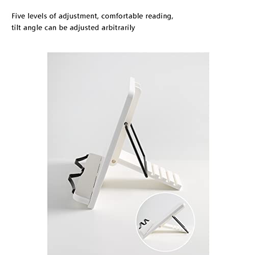 boekenstandaard Draagbare boekstandaardvrije hoek Verstelbare boekhouder for het lezen van leerboek Opvouwbare… - Image 4