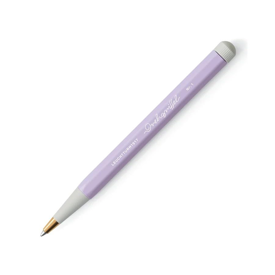 Image of LEUCHTTURM1917 Gel Pen Drehgriffel No.1 Lilac | Document Proof Black Ink, Drehgriffel No. 1, Smooth Writing, Office Pen, Journaling, Planner Pen