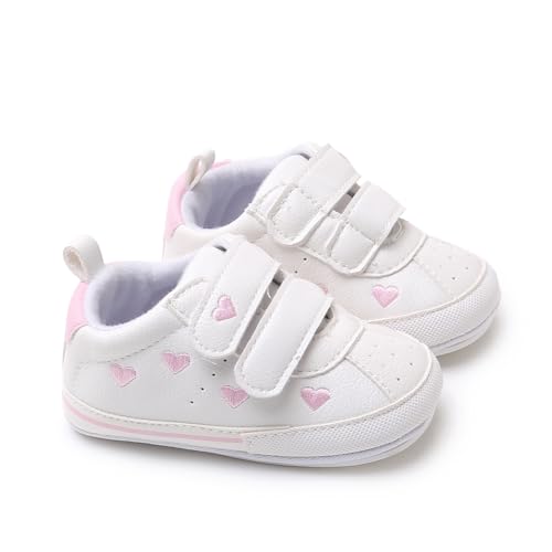 Image of RVROVIC Baby Boys Girls Anti-Slip Sneakers Soft Ankle Boots Toddler First Walkers Newborn Crib Shoes