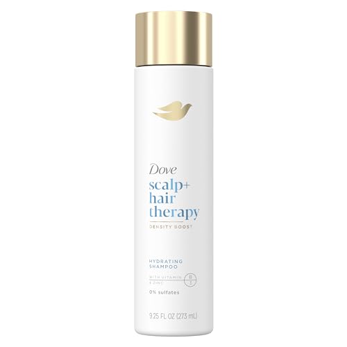 Dove Density Boost Hydrating Shampoo Scalp + Hair Therapy for Gentle Cleansing, with Vitamin B3, Zinc and 0% sulfates, 9.25 oz