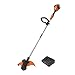 WORX WG183E 40V Cordless Line Trimmer with Two Batteries and Charger, 33cm Cutting Capacity, AutoFeed Mechanism, Lightweight Grass Trimmer, Dual Line, Part of PowerShare Battery System