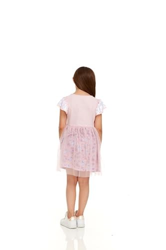 Disney Stitch & Angel Sequin Sleeve Tulle Dress-Girls Sizes 2-6x4