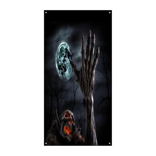 Bannière Halloween grand format pour soirée terrifiante