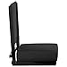 Flash Furniture Grandstand Portable Stadium Seat for Bleachers or Benches, Folding Padded Stadium Chair with Carrying Handle, 500 lb. Weight Capacity, Black