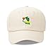 Marthasky Baseball Cap Kermit The Frog Sipping Tea Logo Trucker Hat Unisex Outdoor Adjustable Strapback Cap Beige