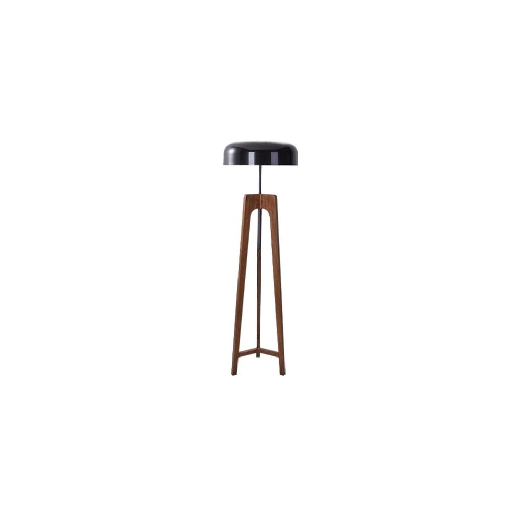 EINES Floor Lamp Tall Lamp Living Room Bedroom Homestay Sofa Side Hotel Retro Vertical Solid Wood Tripod Floor Lamp Vertical Industrial Lights(B)