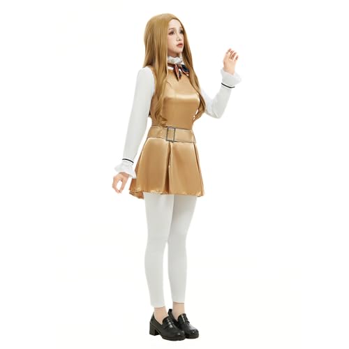 miccostumes Womens Costume Doll Cosplay Fullset Dress Top Bow tie with Belt (L)