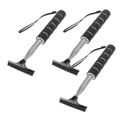 Anneome 3Pcs Retractable Car Rearview Mirror Squeegee Extendable Window Cleaner Tool for Rainy and Foggy Weather Durable Windshield Cleaning Accessory for Automotive Use