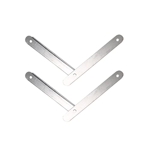 Image of 2X Folding Step Ladder Hinge Attachment Stepladders Tie Rod Replacement Kit White