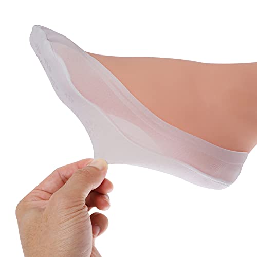 Image of No Show Socks Women Nylon Low Non-Slip Thin Liner Socks for Flats | Breathable material, Invisible hidden in high heels, Double anti-slip grip, Snug fit for ballet shoes casual