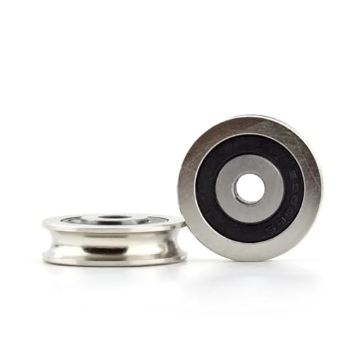Versatile 4pcs 6 * 30 * 8mm V Groove Groove All Steel Wire Pulley Z6 Guide Track Embedded Bearing Pulley TU TV0630 Sliding Roller