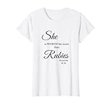 Rocks and Mountain aktiv Sie ist mehr wert als Rubine Sprichwörter 31 T-Shirt