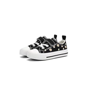 ANTLULU Boys and Girls Canvas Kid Shoes Adjustable Design Fashion Casual Sneakers