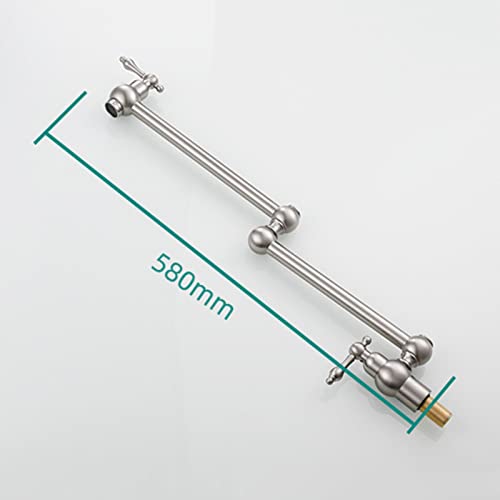 Grifo de cocina agua fría individual con montaje en pared y rotación de 360 grados 4