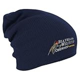 verschiedene Farben zur Wahl Fan-O-Menal Textilien Longbeanie Slouch-Beanie Wintermütze Biathlon Weltcup 54813 Farbe Navy