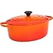 Le Creuset Enameled Cast Iron Signature Oval Dutch Oven, 6.75 qt., Flame