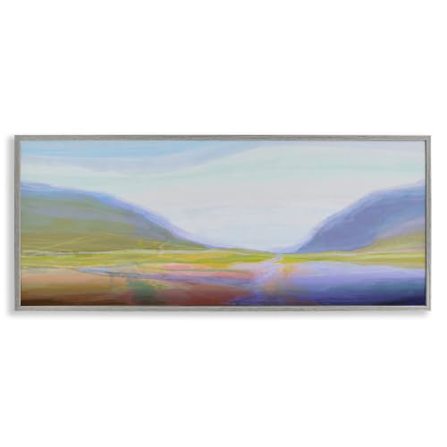 'Soothing Abstract Nature Hills Landscape'| Framed Giclee Art