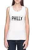 Élégant Philly Etat De Esprit Débardeur T-Shirt Femme Blanc