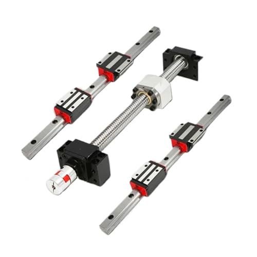 Metal Ball Screw nut end Processing SFU1610 Ball Screw+4PC HGH20CA Carriage+ 2PC HGR20 1250-2300mm Linear Square Guide Rail+BKBF12+Coupling+DSG16H(2300mm)