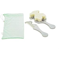 Tous Chupetes TOUS BABY - Set belleza Beauty de cepillo, peine y bolsa transportable para tu bebé. Color Gris.