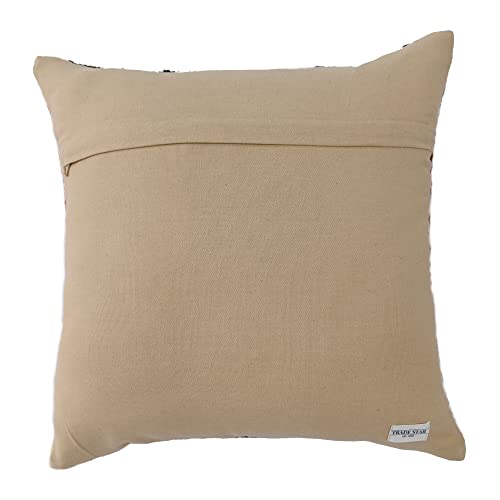 Trade Star Authentic Handwoven Kilim Pillow Cover Vintage Square Wool Jute Cushion Case 18 X 18 Decorative Rug Cushion Cover For Home Decor (Pattern 2) #TOP3