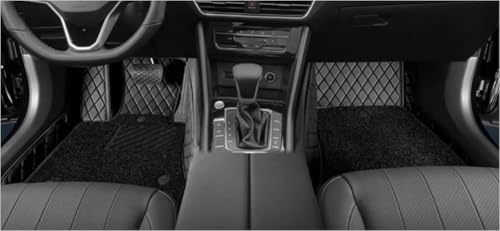 Image of Obsidian | 7D Premium Diamond Car Foot Mat with Luxurious & Elegant Look | 100% Waterproof and Dust Proof | Custom Fitted Car Floor Tray Mat for Hyundai Venue HX 5 2025 New Launching - Full Black